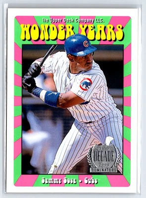 1999 Upper Deck Wonder Years #WY25 Sammy Sosa Cubs - Image 1 of 2
