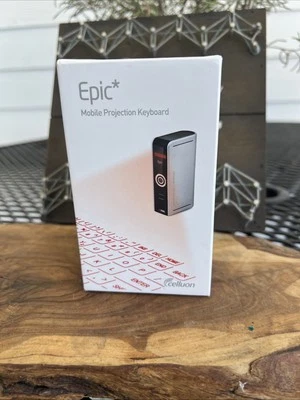Epic Mobil Projection Keyboard With Paperwork Open But Never Used See Photos - Image 1 of 4