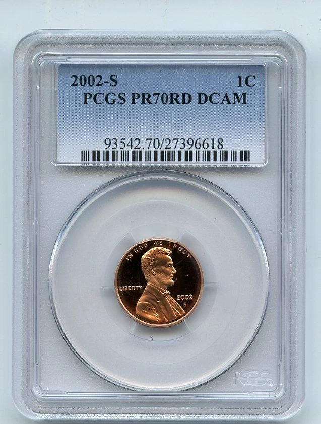 2002 S 1C Lincoln Cent PCGS PR70DCAM - Image 1 of 1