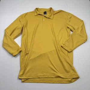 Nike Sphere Dry Poloshirt Herren 2XL Gelb Langarm Golf Performance Swoosh - Bild 1 von 8