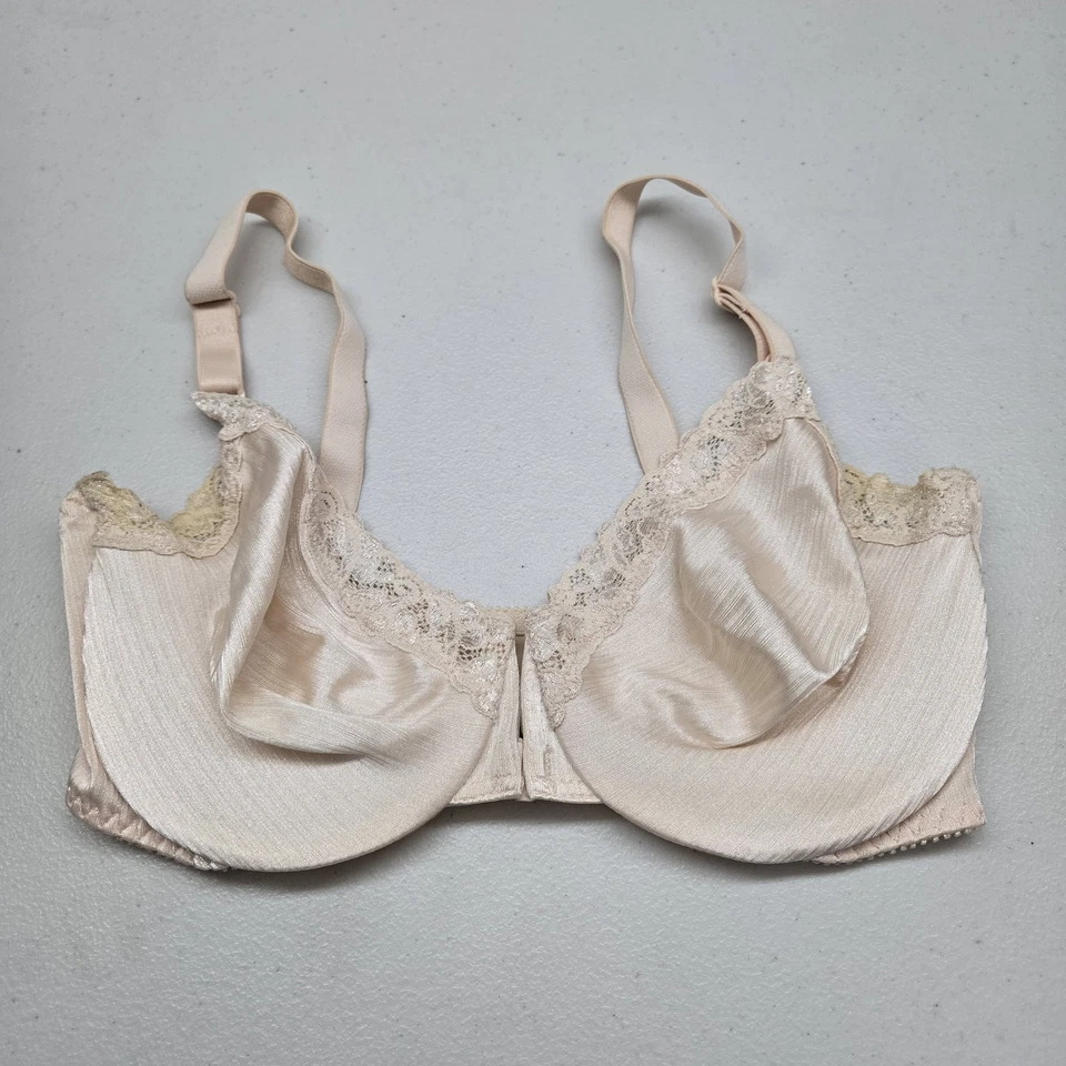 Warner's Women Bra 36D Pink Minimizer Underwired Lace Strap Front Closure - Image 1 of 4