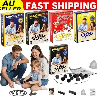 Magnetic Travel Chess Game – Portable Family Strategy Board Set with Stones - image 1 of 4