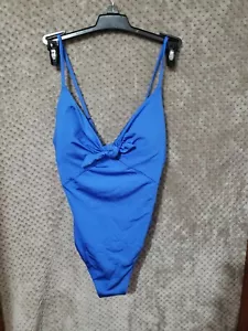 Costume da bagno donna Trina Turk taglia 6 blu fuga tinta unita pezzo unico NUOVO 142,00 - Foto 1 di 4