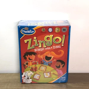 Zingo Bingo With A Zing Board Game Kids Learning Fun Family Thinkfun 2009 Sealed - Picture 1 of 12