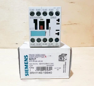 Relé de control SIEMENS 3RH1140-1BB40 40E en caja - Imagen 1 de 2