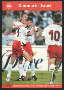 DENMARK Vs ISRAEL, Euro 2000 qualifying match Program Nov 17, 1999. - Picture 1 of 4
