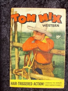 TOM MIX WESTERN #2 1948 FAWCETT EDAD DE ORO EDICIÓN CANADIENSE CÓMIC - Imagen 1 de 3