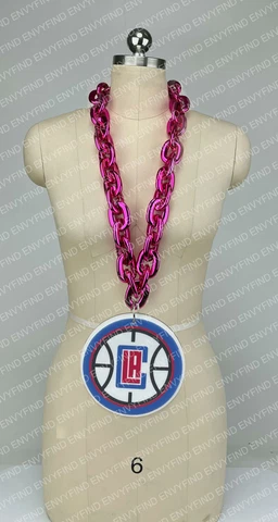New NBA Los Angeles Clippers  Gameday Tailgate Hot Pink Fan Chain Fanchain Cover