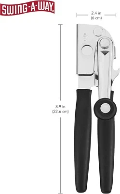 Swing-A-Way Easy Crank Can Opener 10.4 Inches, Black - Image 1 of 4