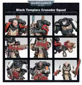 Primaris Crusader Squad x5 Black Templars Primaris Warhammer 40k New On Sprue - Picture 1 of 4
