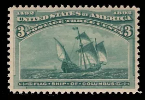 MOMEN: US STAMPS #232 MINT OG NH PSE GRADED CERT VF/XF-85 LOT #89098 - Picture 1 of 3