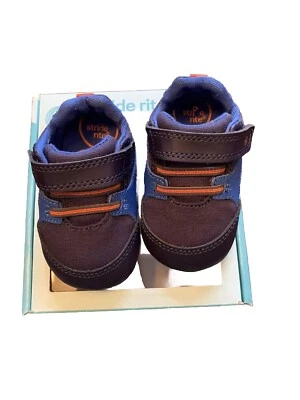 Zapatos infantiles Stride Rite azul espuma viscoelástica nuevos en caja talla 3 Foto 1 de 4