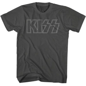 Kiss Outline Smoke Music Shirt - Picture 1 of 3