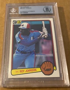 ROY JOHNSON SIGNED 1983 DONRUSS ROOKIE CARD SIGNED CARD BECKETT AUTHENTIC BAS RC - Picture 1 of 2