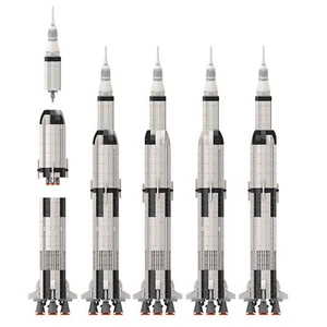 ZITIANYOUBUILD Micro Saturn V Space Rocket 1:220 Scale 555 Bricks Set - Picture 1 of 3