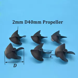 Modelos de barcos 3 palas Hélices para 2mm Eje 1.95 Montaje Agujeros Paletas - Imagen 1 de 6