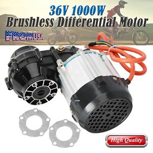 36V 1000W Brushless Differential Motor & Gear Box For ATV Quad Buggy 4 Wheelers