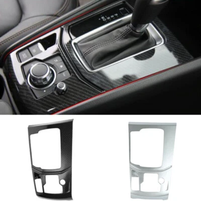 For Mazda CX-5 2017-2024 Carbon Fiber Interior Gear Shift Panel Frame Cover Trim - Image 1 of 4