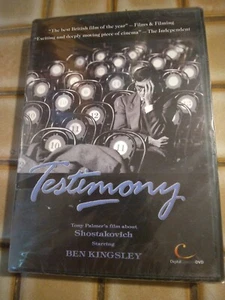 Testimony DVD (87/ 2006)**SEALED**BRAND NEW**Ben Kingsley composer SHOSTAKOVICH - Picture 1 of 5