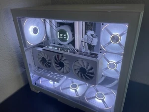 ( VERHANDELBAR ) White Aesthetic Topnodge Gaming Pc - Bild 1 von 3