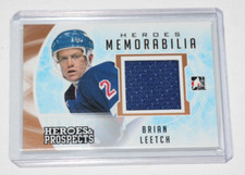 BRIAN LEETCH Jersey Relic Card | 2016-17 ITG Heroes and Prospects Mem | #HM05