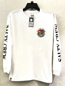 Salty Crew Paradise Boy's L/S White Tee Shirt 8 to 14 Years Medium SS29 - Picture 1 of 4