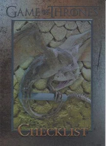 Game Of Thrones: Season 3 - CHECKLIST #98 FOIL Card - Picture 1 of 1