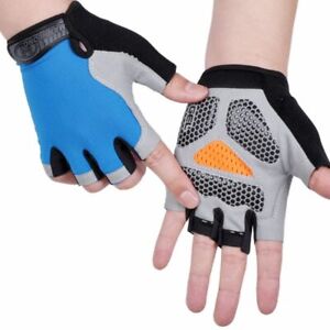 Cycling Half Finger Gloves Breathable Anti-Slip Sports For Men Women Road Bike
