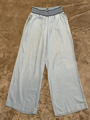 Pantalones de mezclilla fluidos de pierna ancha cintura ajustada Westbound para mujer talla mediana Foto 1 de 4