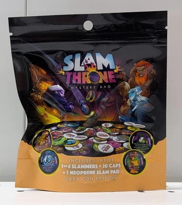 Slam Throne 2025 Convención Exclusiva Sellada Bolsa Misteriosa Set Pogs - Trono de Dados Foto 1 de 2
