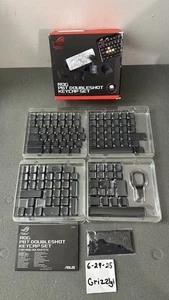 ASUS ROG PBT Keycap Set, Premium, robustes PBT Material Tastenkappen mit verkürztem St - Bild 1 von 5