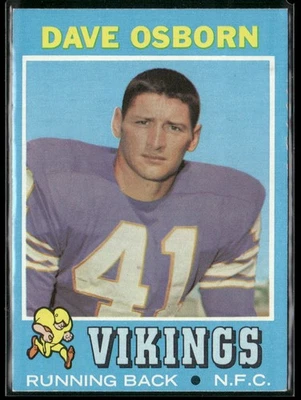 1971 Topps #225 Dave Osborn EX/EX-MT - Image 1 of 2