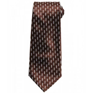 Corbata Premier Zig Zag PR767 Marrón 100% Poliéster Trabajo y Uniforme Profesional - Imagen 1 de 1