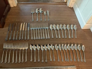 Baltimore Oneida Edelstahl 53 Teile Service für 8 gebrauchte Besteck - Bild 1 von 7