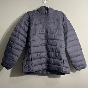 Alpine Swiss Women’s Puffer Jacket XL Eva Hooded Quilted Warm Winter Outerwear - Picture 1 of 15