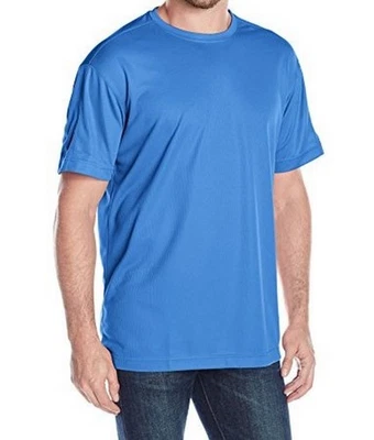 Camiseta cuello redondo azul real pequeña para hombre Foto 1 de 4
