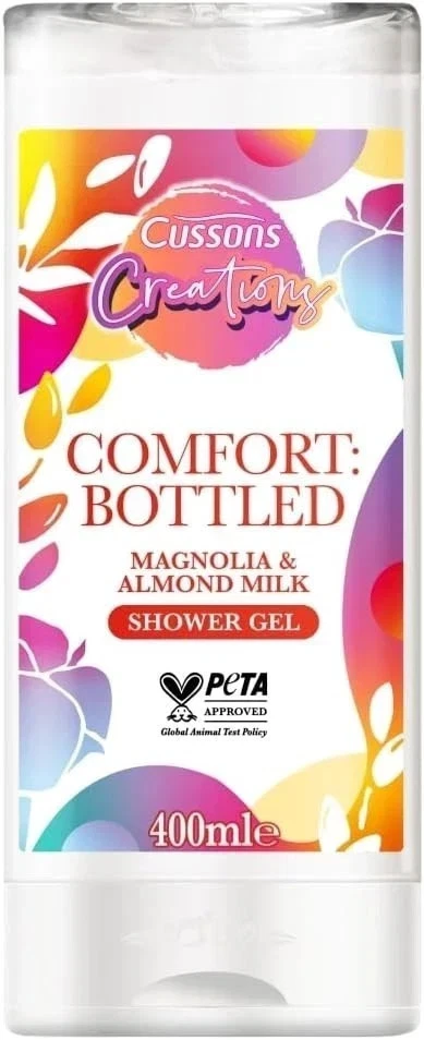 1 Cussons Creations Bodywash Shower Gel 400ml Magnolia & Almond Scent Nourishing
