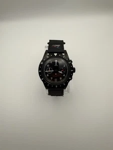 YEMA YMHF1577AA-3AM UTC Quartz Black PVD French Air & Space Force 41mm Watch - Picture 1 of 4