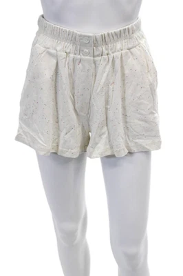 Something Navy Women's Elastic Waist Pocket Casual Shorts Beige Size XS - Image 1 of 4