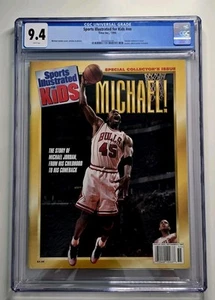MICHAEL JORDAN Sports Illustrated for Kids Collector’s Issue Graded CGC 9.4 - Picture 1 of 2