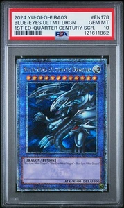 🔥PSA 10🔥 BLUE-EYES ULTMT DRGN (Quarter Century Secret Rare) Ra03-en178 - Picture 1 of 1