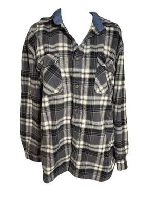 Jachs Men’s Thick Cotton Heritage Flannel Longsleeve Shirt Brown Plaid Size XL - Image 1 of 4