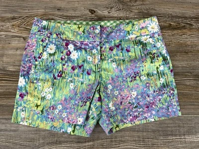 Tommy Hilfiger Mujer Pantalones Cortos Florales Algodón/Spandex Talla 2 Coquet Bonito Preppy Foto 1 de 4