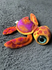 VINTAGE FIESTA BABY BIG EYED SEA TURTLE PLUSH/STUFFED ANIMALS PINK ORANGE - Picture 1 of 6