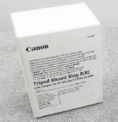 佳能 Tripod Mount Ring E (B) 带适配器 适用于 RF100mmF2.8L Macro IS USM — 第 1/2 张图片