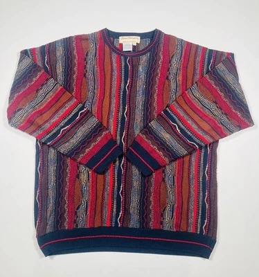 Suéter de punto grande vintage Norm Thompson para hombre hecho en Italia años 90 Foto 1 de 4