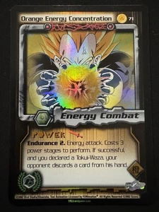 Orange Energy Concentration 71 Foil Dragonball Z Score Unlimited Cell Games Saga - Picture 1 of 2