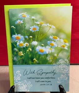 With Sympathy Greeting Card w/ Envelope ~ Dayspring ~ Religious - Picture 1 of 2
