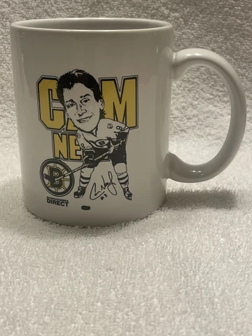 NHL Boston Bruins Cam Neely Coffee Mug Vintage early 1990's Cover