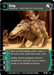 STAR WARS FREE JEDI GUARDIANS BOOSTER + ORRAY FOIL NM scratches - Picture 1 of 2
